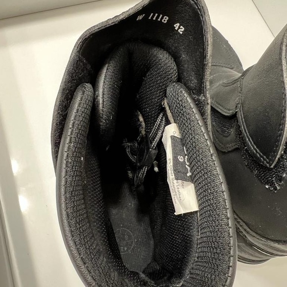 Bilt Black Micro Fiber Leather Slip On Ankle Motorcycle Riding Boots Men Size 9 - Picture 2 of 8